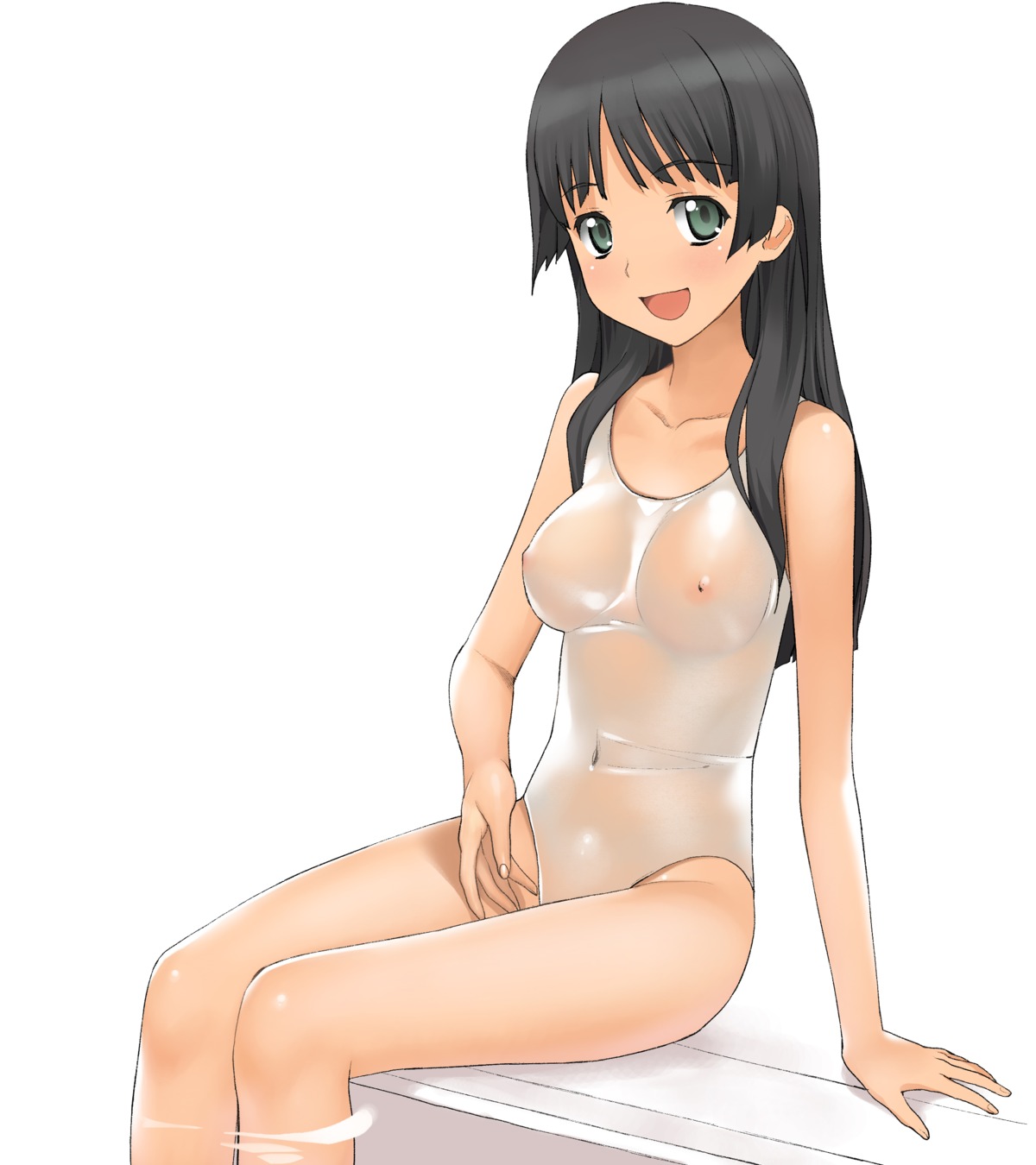 a1 initial-g nipples saten_ruiko see_through swimsuits to_aru_kagaku_no_railgun to_aru_majutsu_no_index
