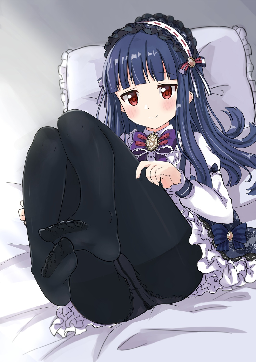 eluthel feet gothic_lolita lolita_fashion pantsu pantyhose sajou_yukimi skirt_lift the_idolm@ster the_idolm@ster_cinderella_girls the_idolm@ster_cinderella_girls_u149