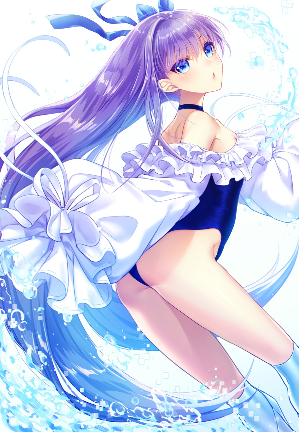 ass fate/grand_order itsuki_jun meltryllis swimsuits thighhighs