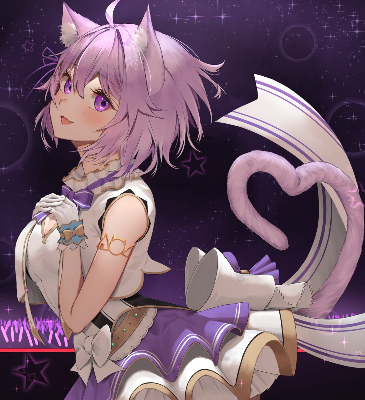 animal_ears hololive hololive_gamers nekomata_okayu nekomimi tail yuya_(pixiv37335712)