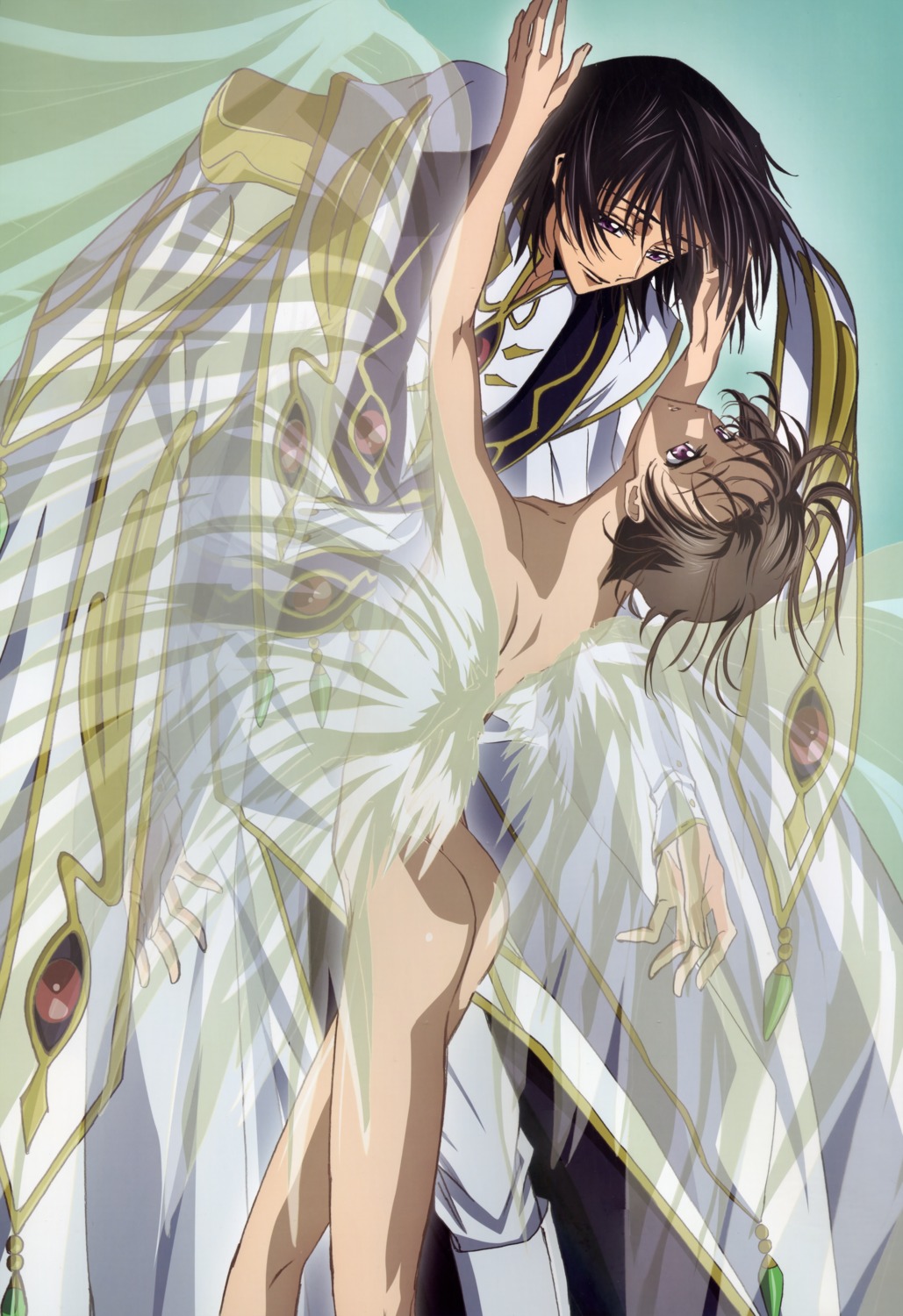 code_geass lelouch_lamperouge male naked rollo_lamperouge sakou_yukie yaoi