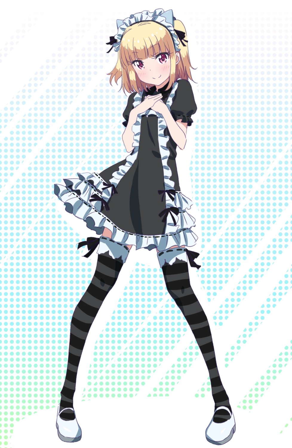 iijima_yun maid makicha new_game! thighhighs