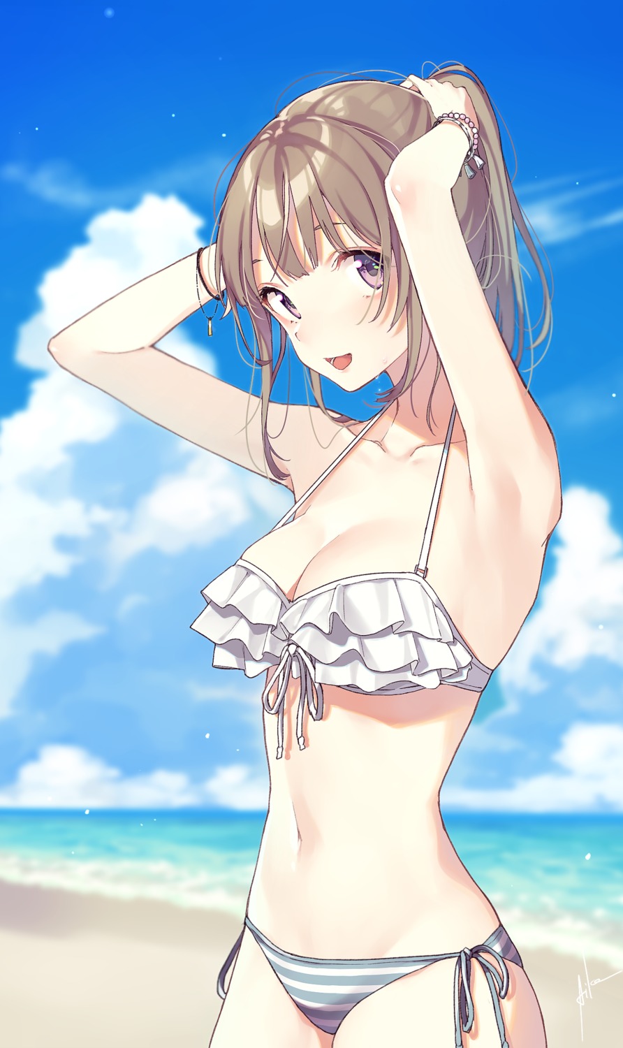 aiko_hijiki bikini cleavage swimsuits