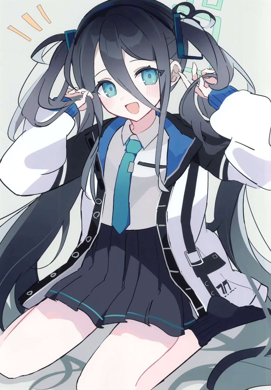 blue_archive halo seifuku tendou_arisu utaka utaka_(circle)