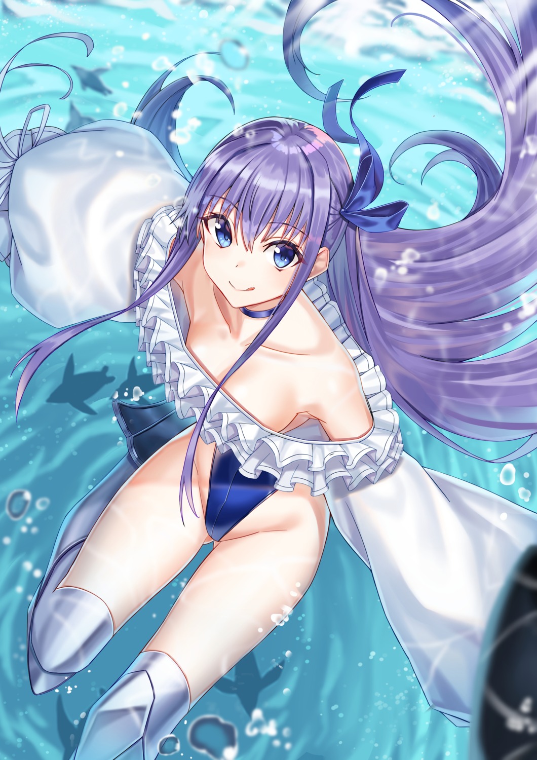 cleavage fate/grand_order meltryllis shocho swimsuits thighhighs