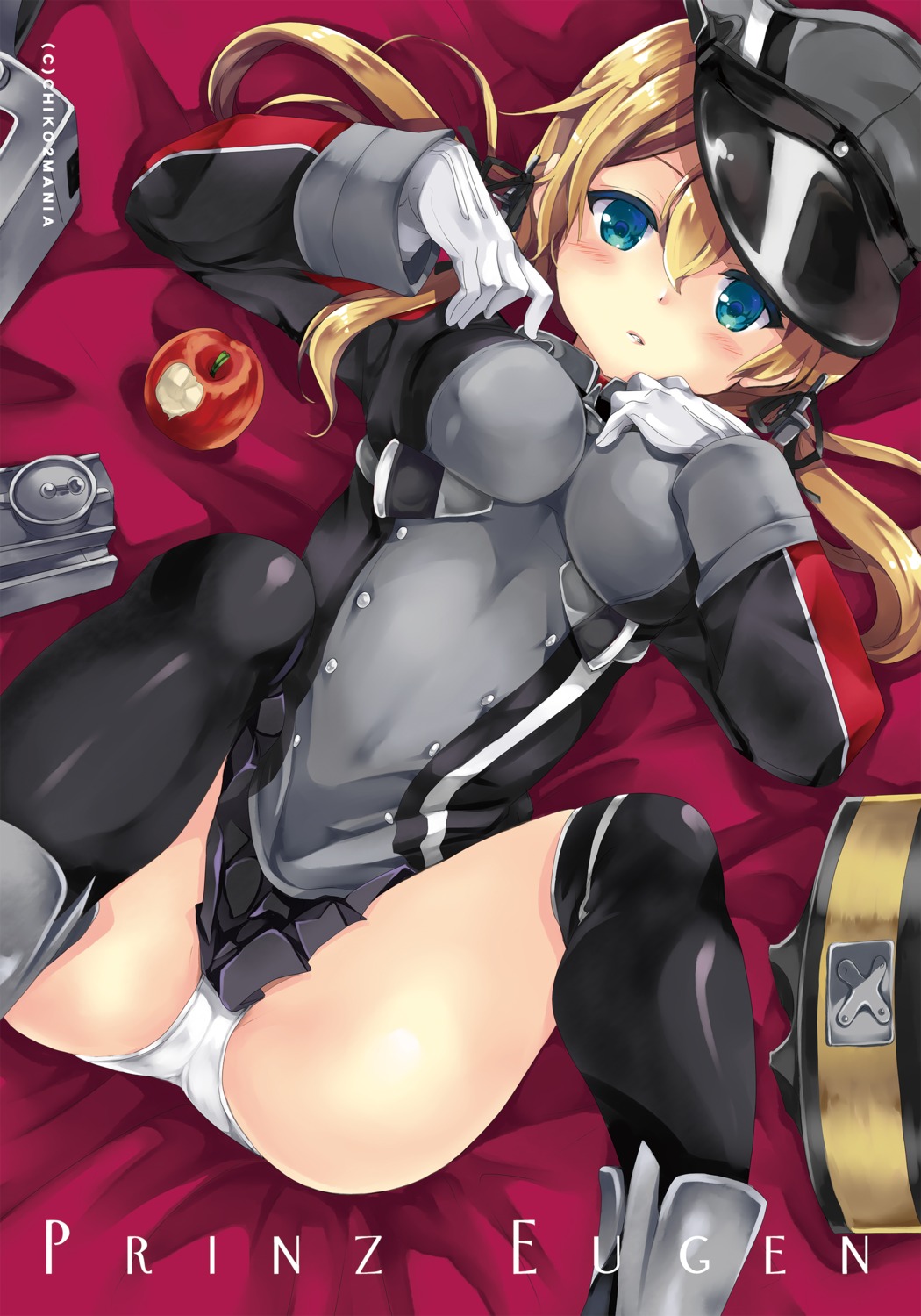 gouda_nagi kantai_collection pantsu prinz_eugen_(kancolle) thighhighs