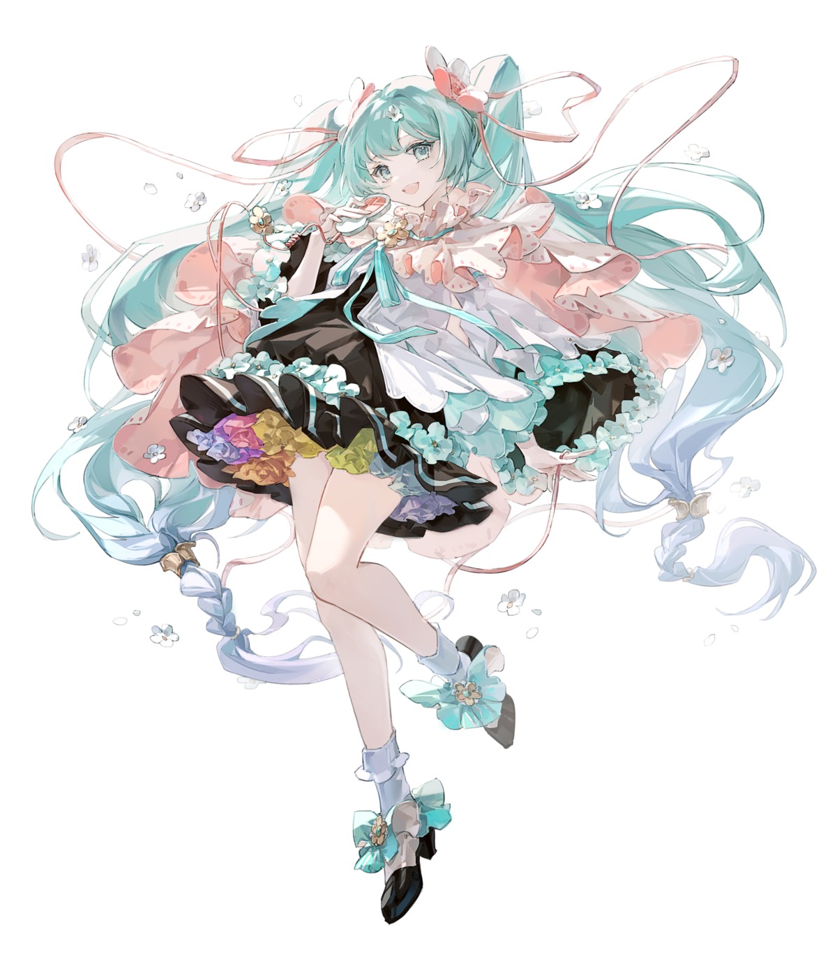 dress hatsune_miku heels magical_mirai mechari skirt_lift vocaloid