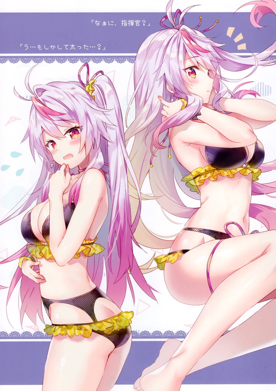 azur_lane eterna-radiare garter garter_belt grenville_(azur_lane) riichu swimsuits