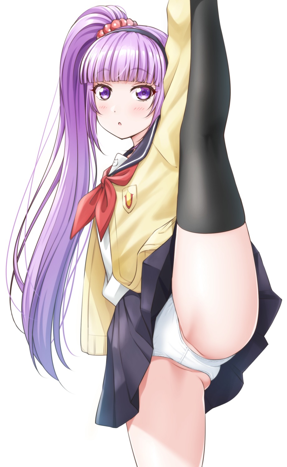 mibushiro pantsu seifuku skirt_lift sweater thighhighs