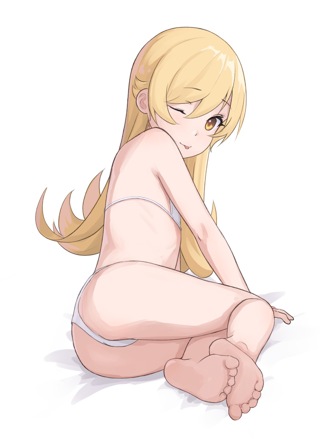 ass bikini feet loli monogatari_(series) oshino_shinobu shin_(shincrz) swimsuits thong