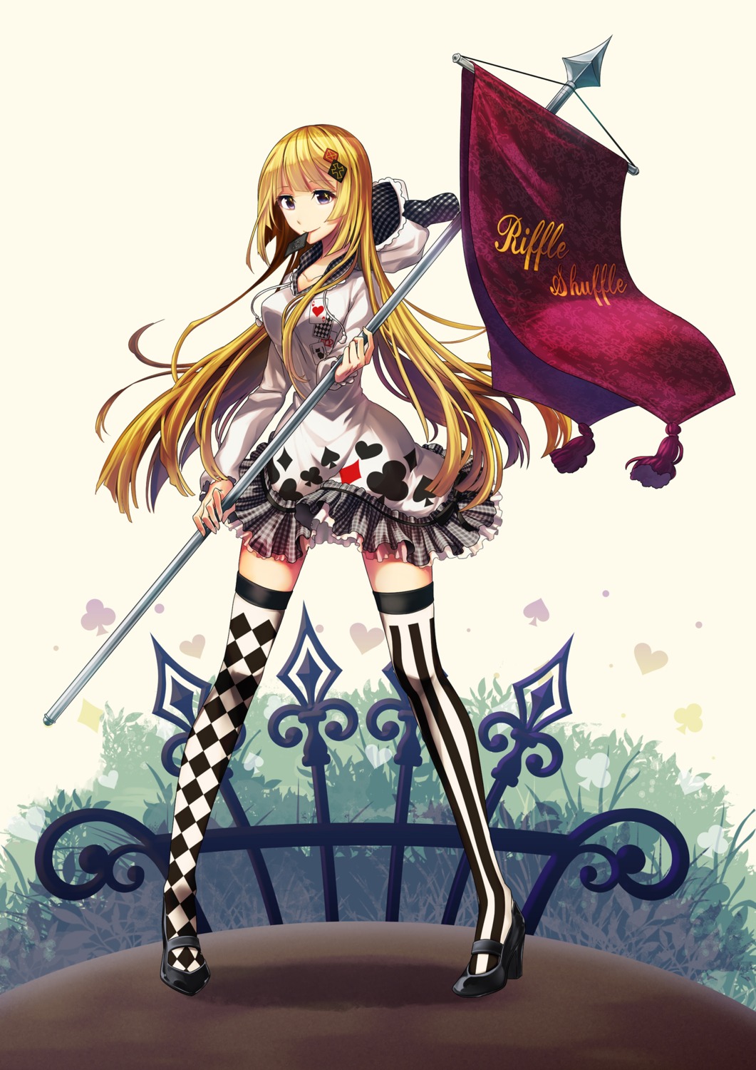 heels oujo_shuffle tagme thighhighs