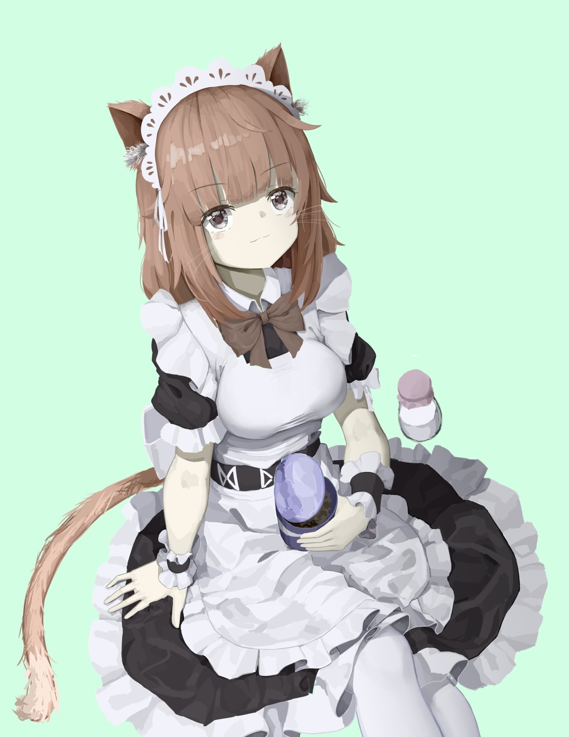 animal_ears maid nekomimi tagme tail