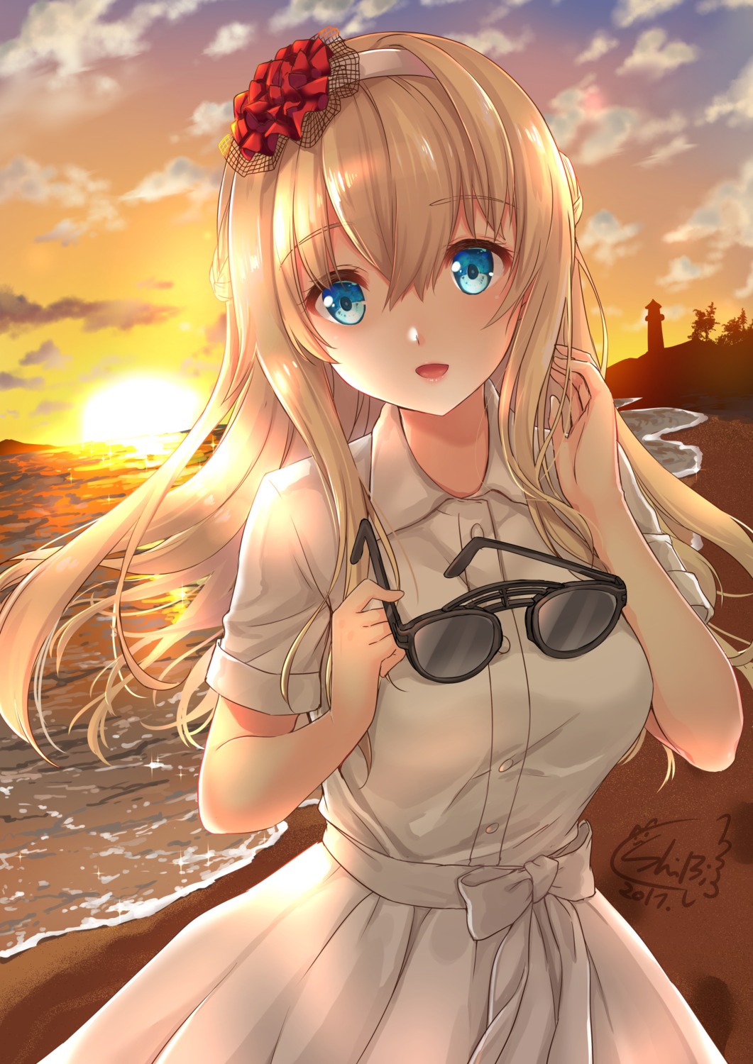 dress kantai_collection megane shibi warspite_(kancolle)