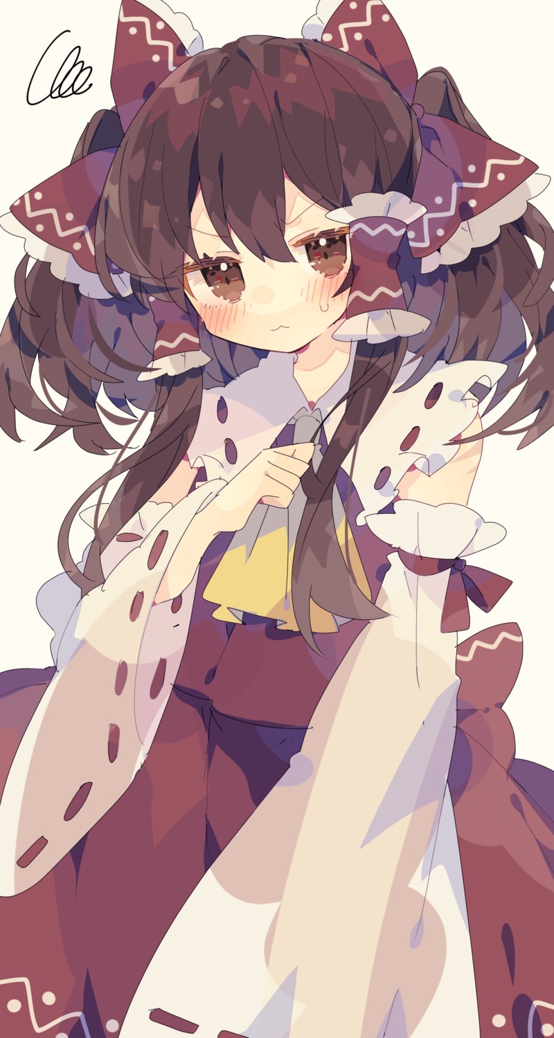 hakurei_reimu miko nikorashika touhou