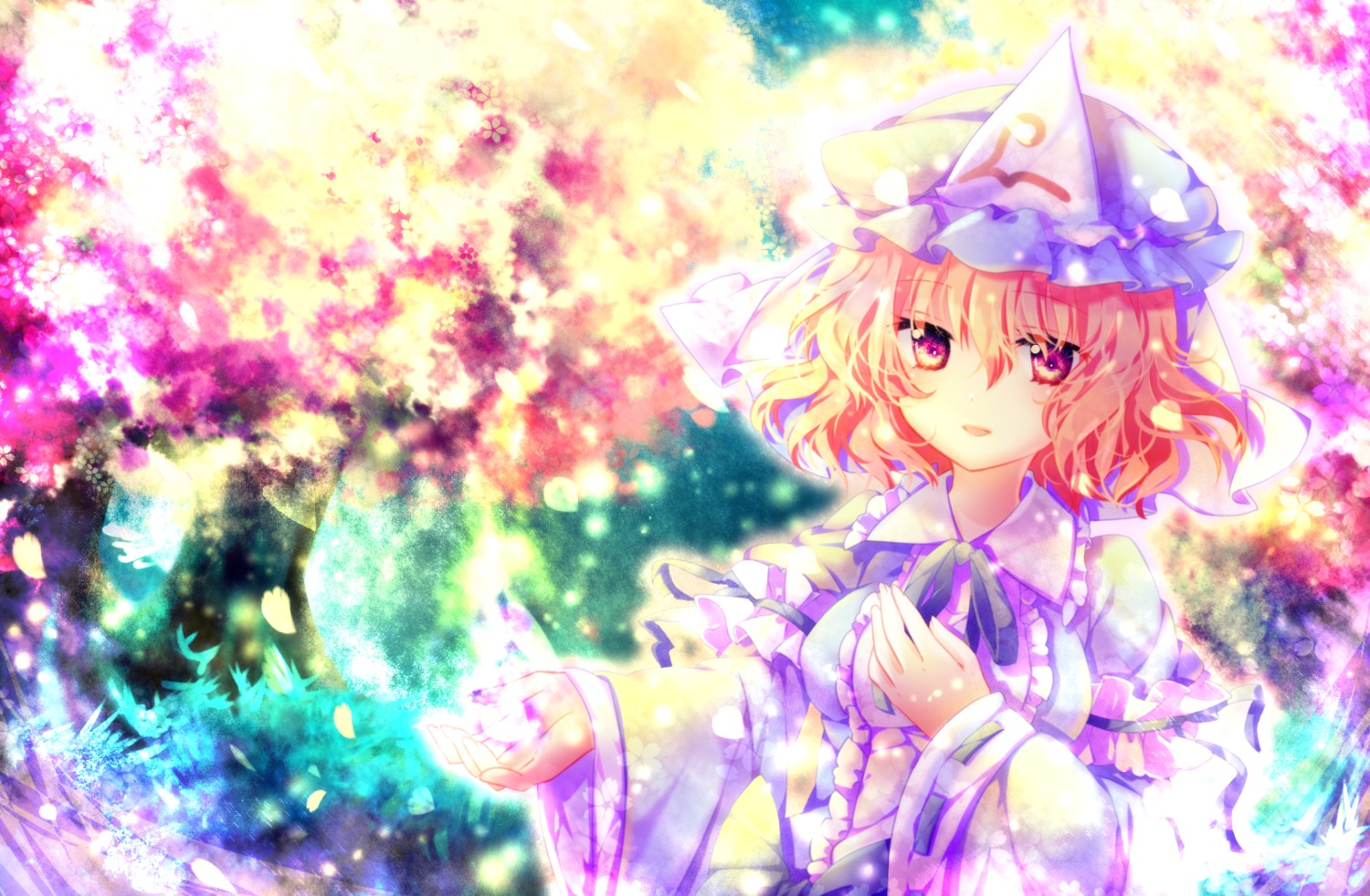 japanese_clothes riichu saigyouji_yuyuko touhou