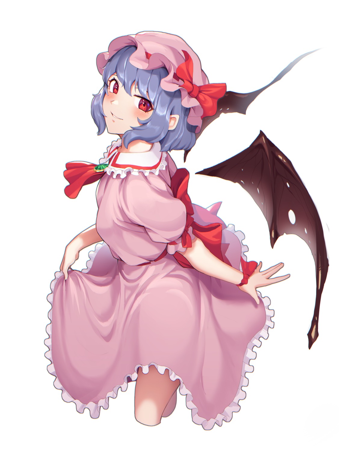 goback remilia_scarlet skirt_lift touhou wings