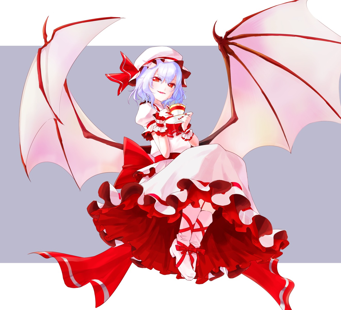 dress mappe_(artist) remilia_scarlet touhou wings