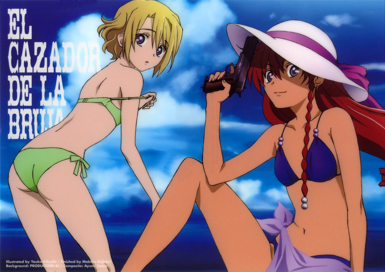 ass bikini el_cazador_de_la_bruja ellis gun kikuchi_youko nadie swimsuits