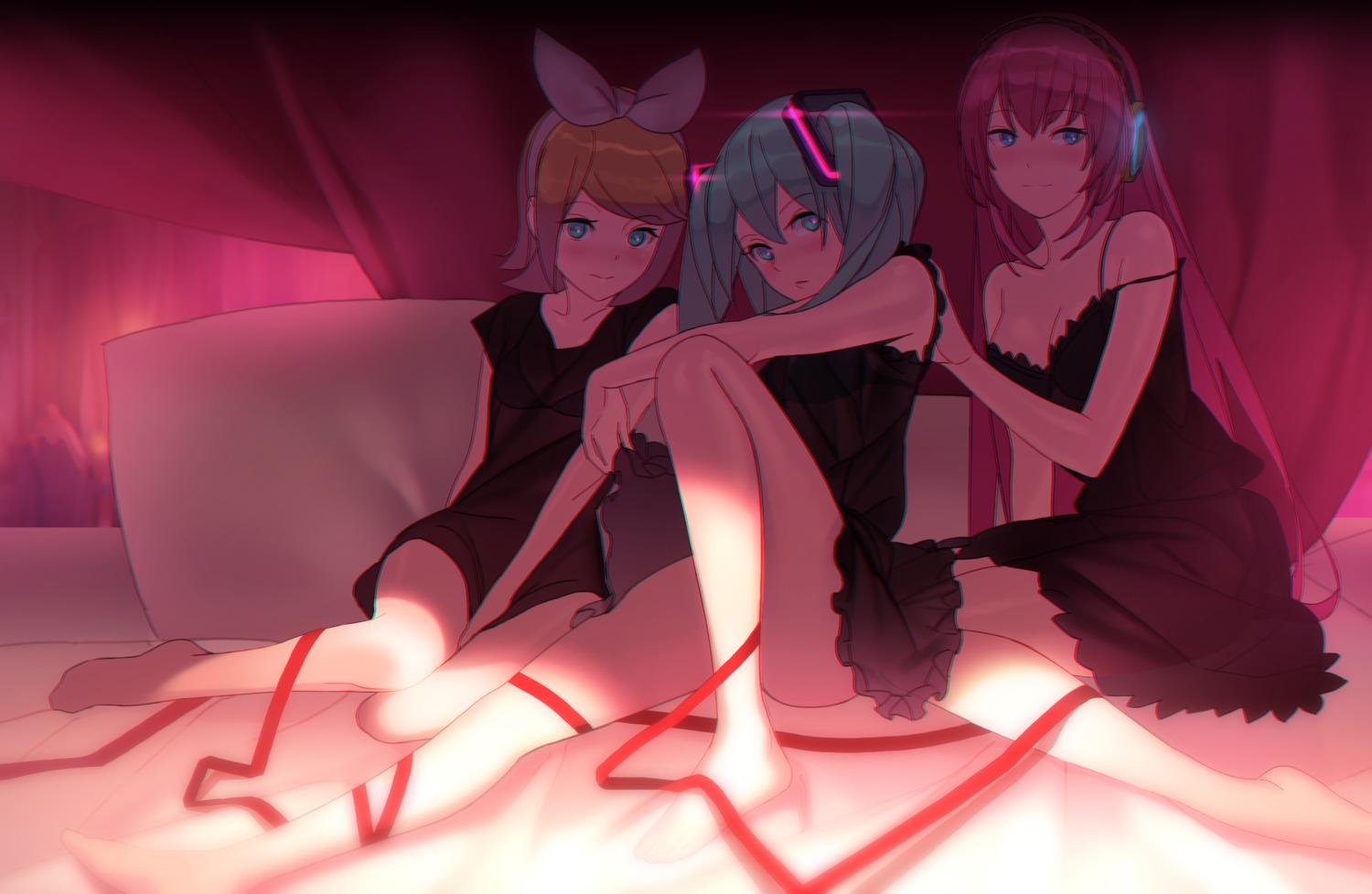 hatsune_miku jandy kagamine_rin megurine_luka vocaloid