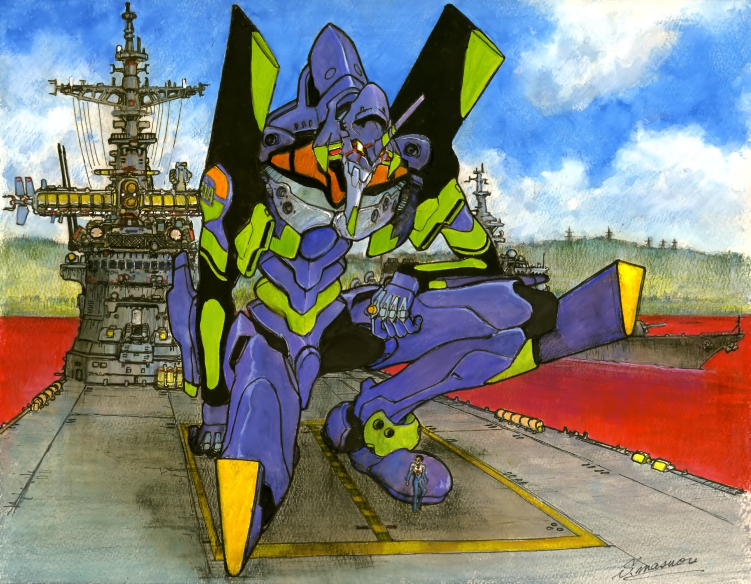 eva_01 mecha neon_genesis_evangelion tagme