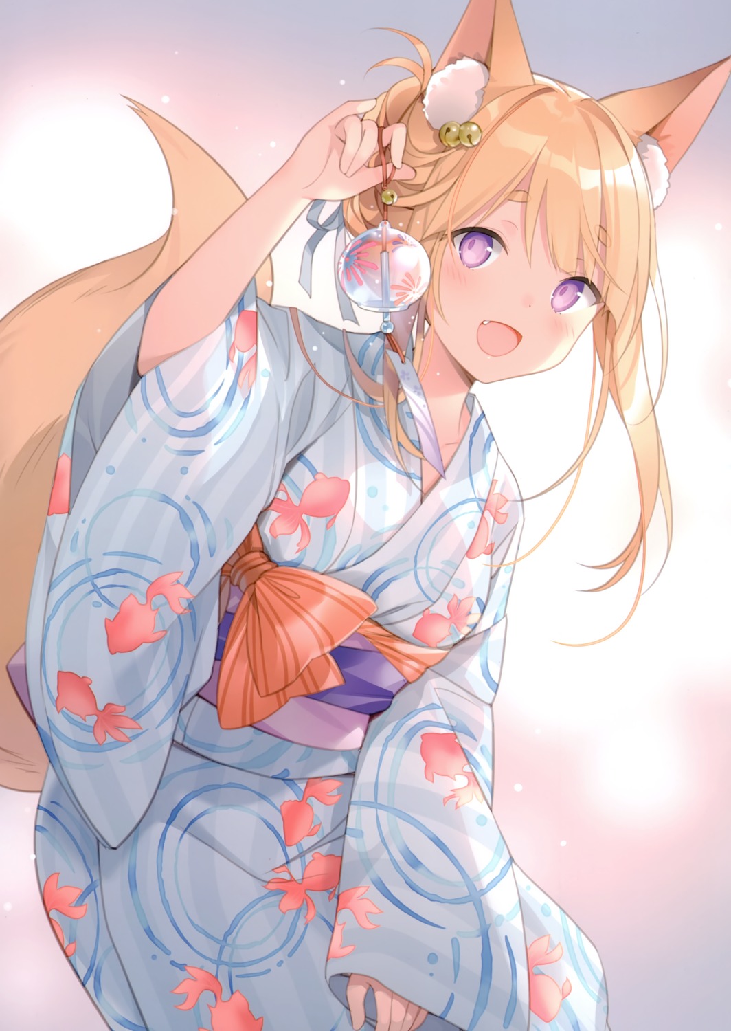 animal_ears kitsune reverie rie tail yukata