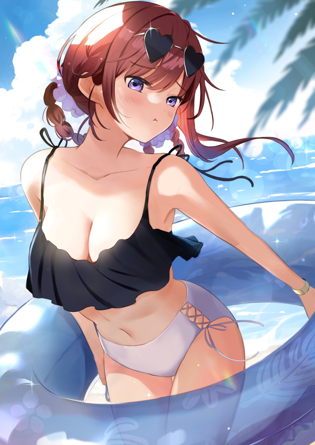 bikini megane swimsuits tasuku_(otomebotan)