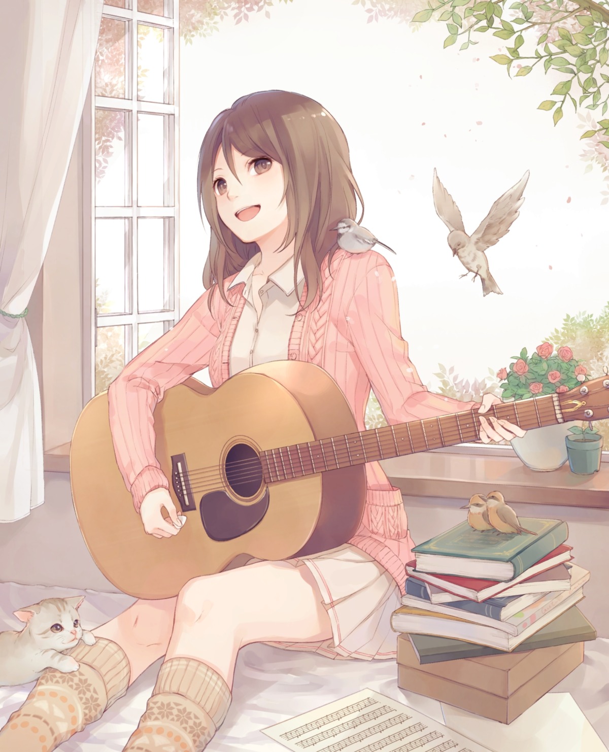 guitar neko sweater yuki_yanagi