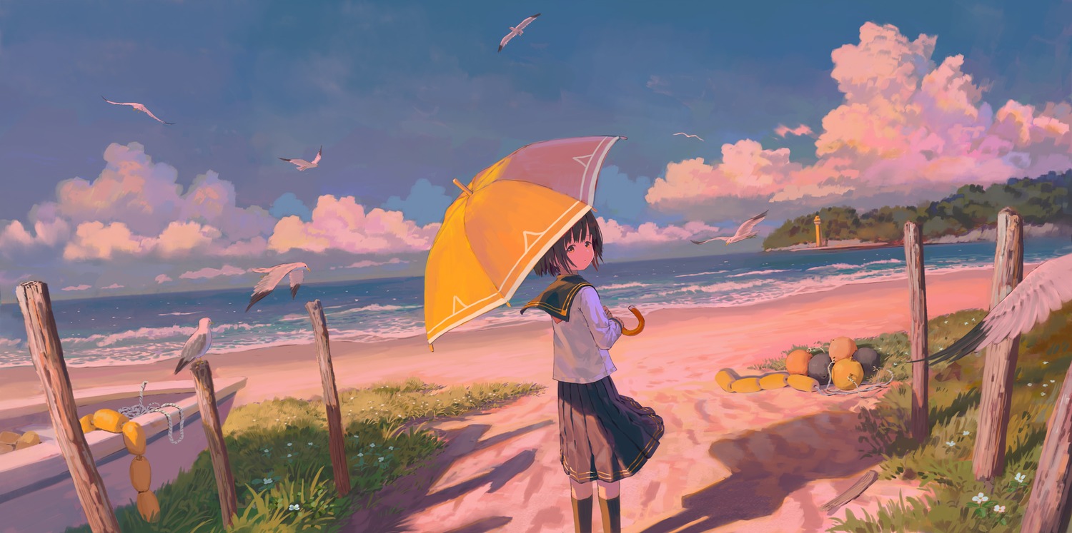 feel_(nasitaki) seifuku umbrella