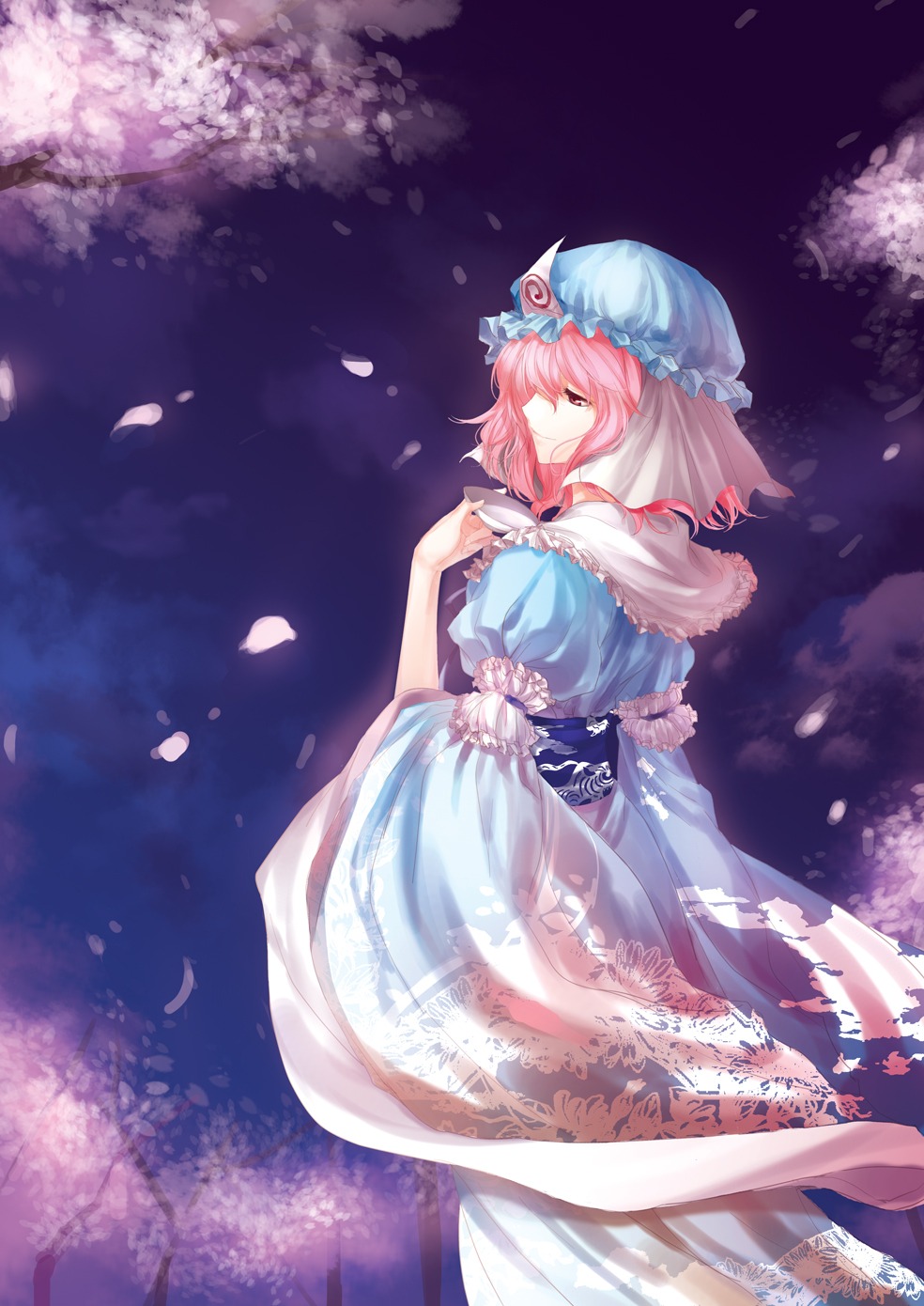 irua saigyouji_yuyuko sake touhou