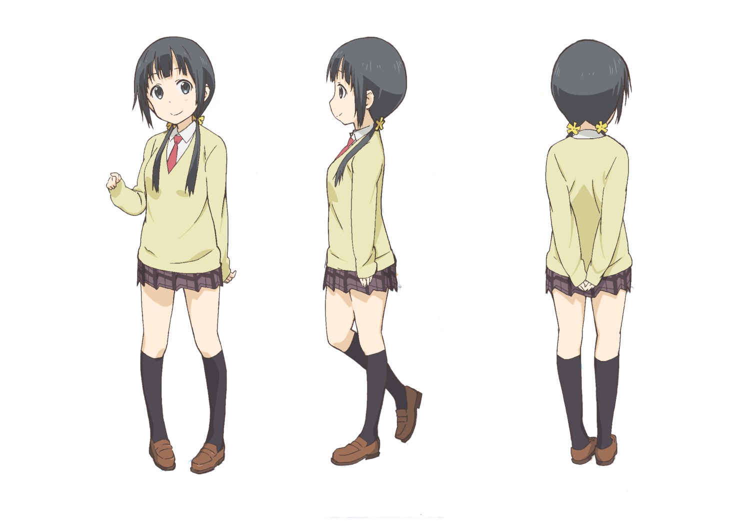 aiura aliasing character_design hosoi_mieko seifuku uehara_ayuko