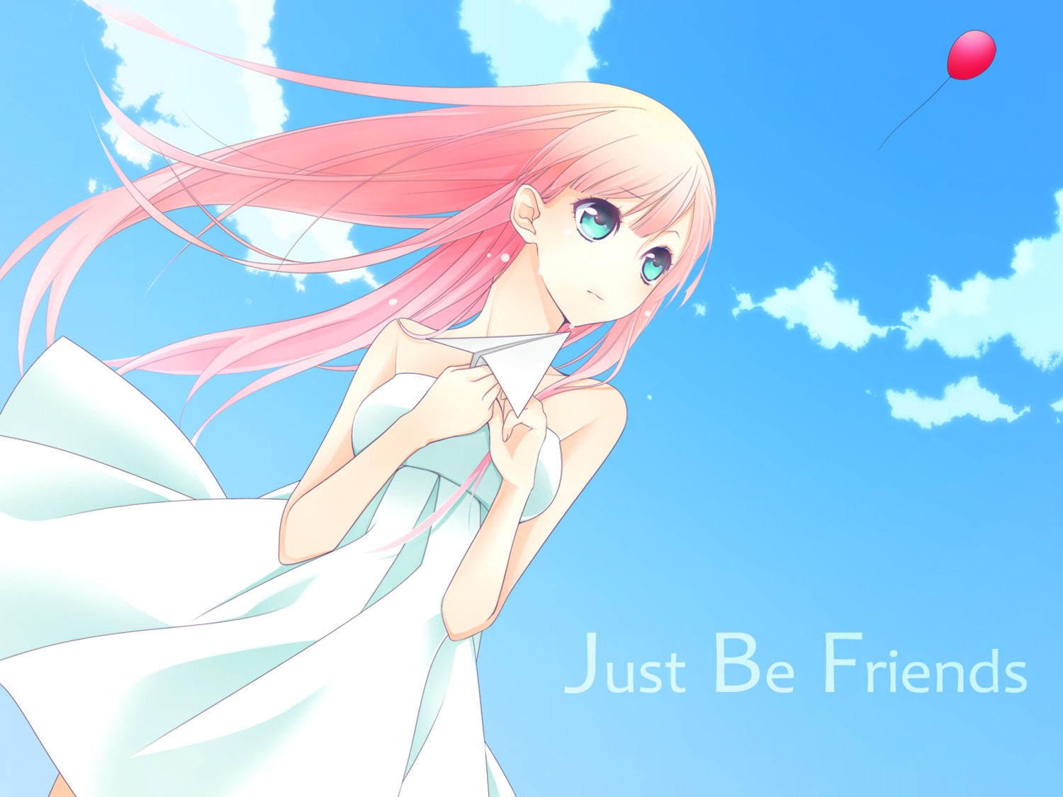 dress just_be_friends_(vocaloid) megurine_luka shiromayu summer_dress vocaloid