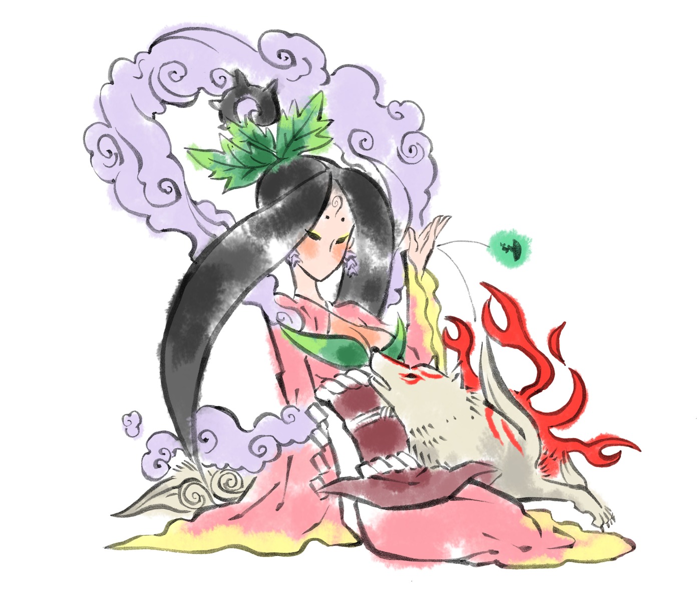 issun ookami tagme tree_spirit_sakuya