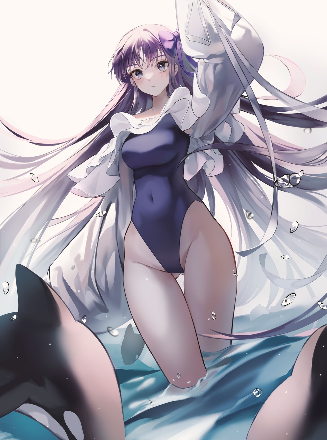 fate/grand_order man_do meltryllis swimsuits wet