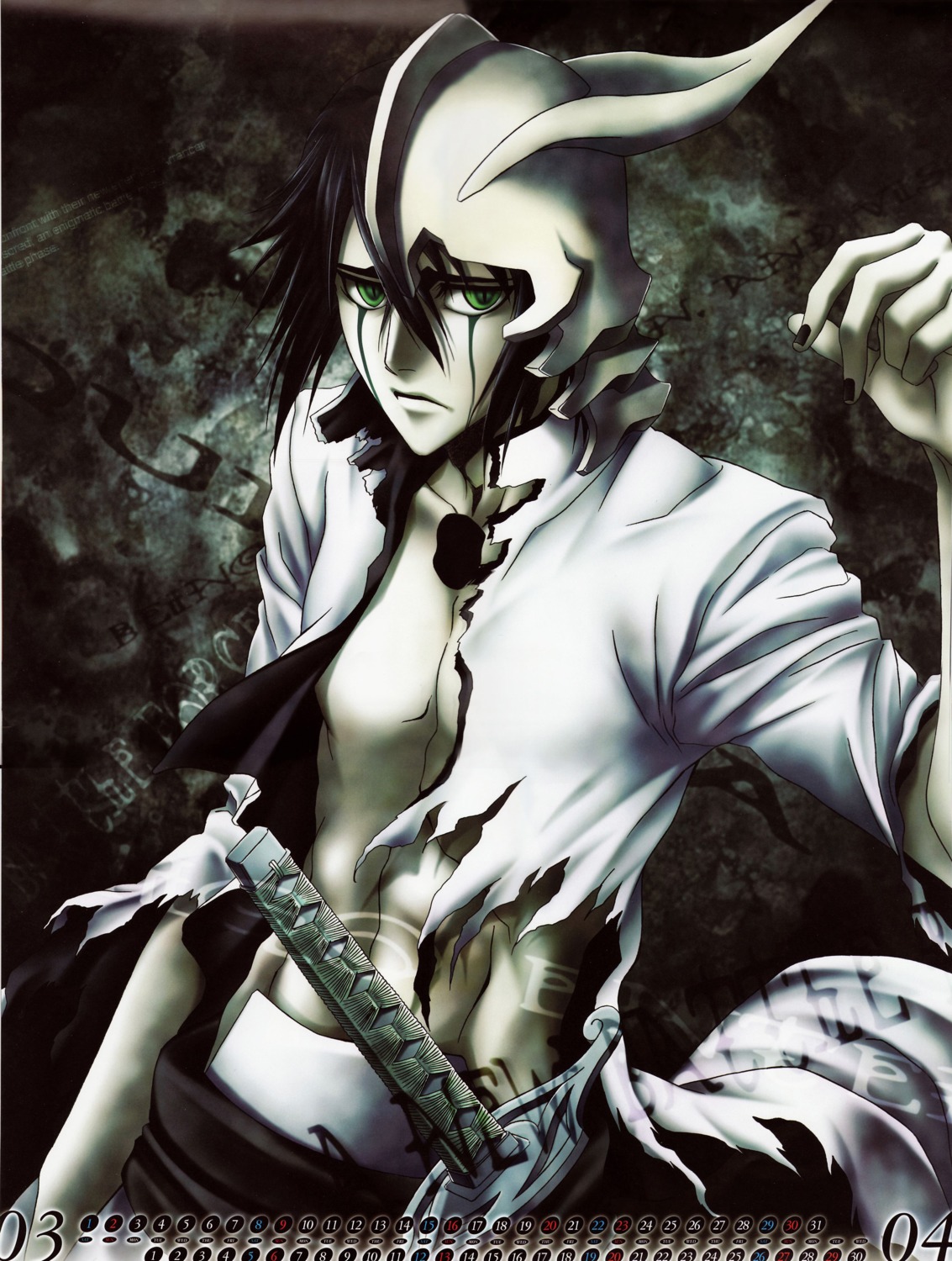 bleach calendar male ulquiorra_schiffer