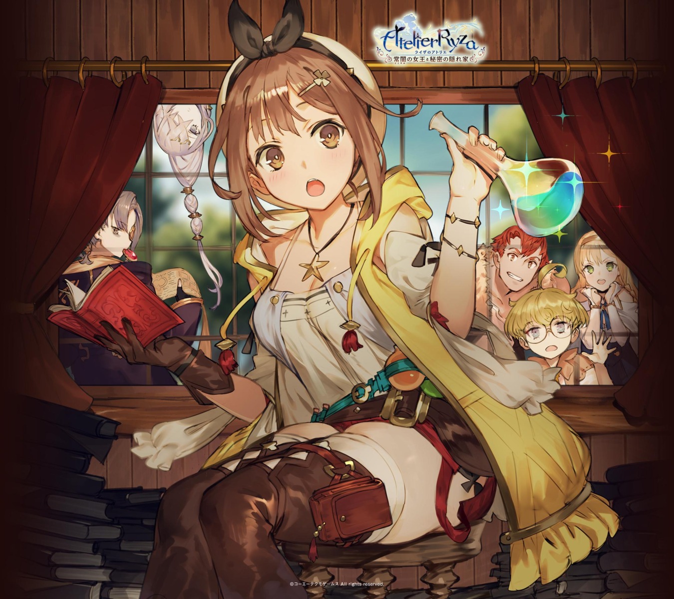 atelier atelier_ryza cleavage empel_vollmer eyepatch klaudia_valentz koei_tecmo lent_marslink lila_decyrus megane reisalin_stout tao_mongarten thighhighs toridamono