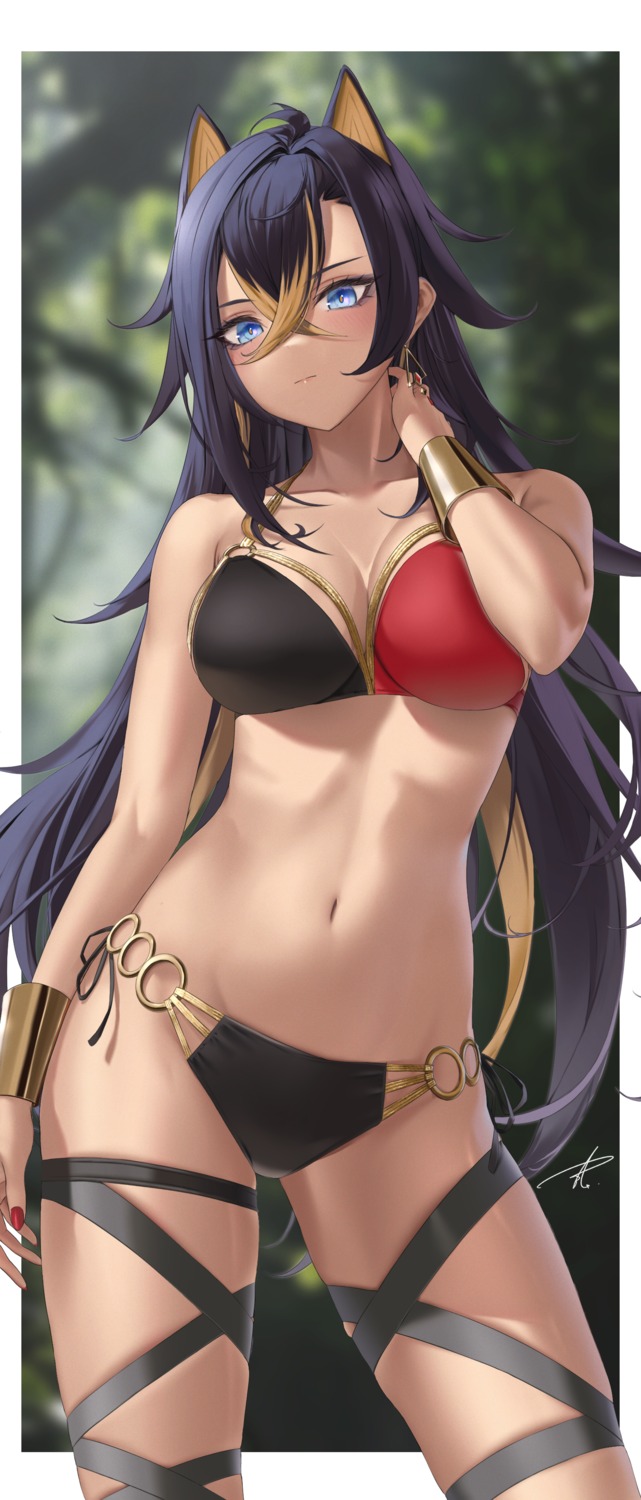 bikini dehya garter genshin_impact swimsuits yabacha