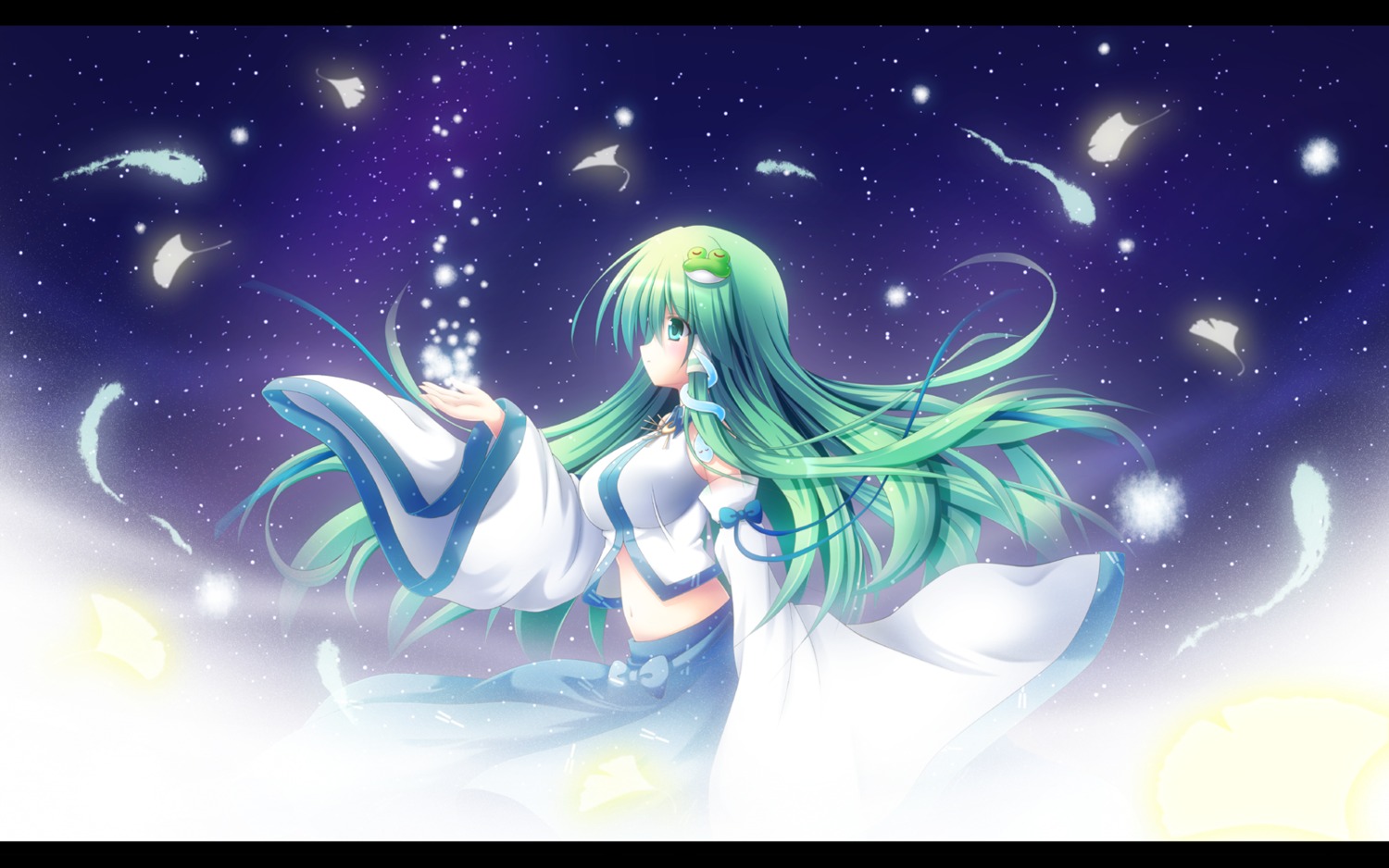 kochiya_sanae shin_osada touhou wallpaper