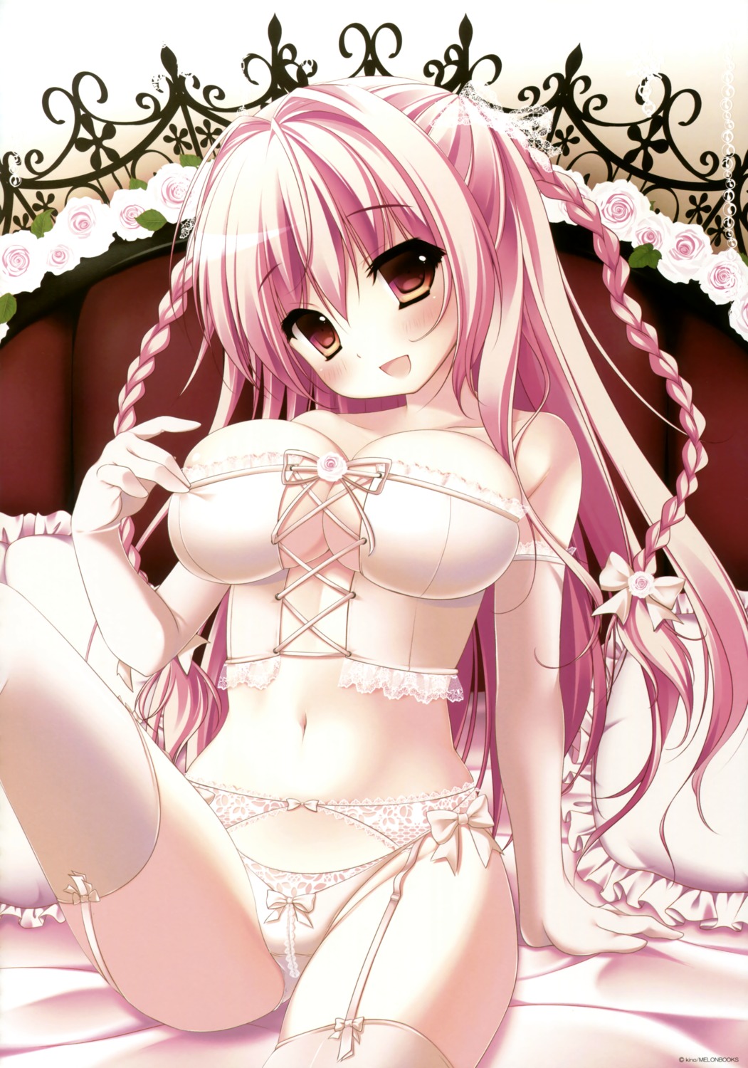 cleavage garter_belt kino lingerie melonbooks pantsu stockings thighhighs