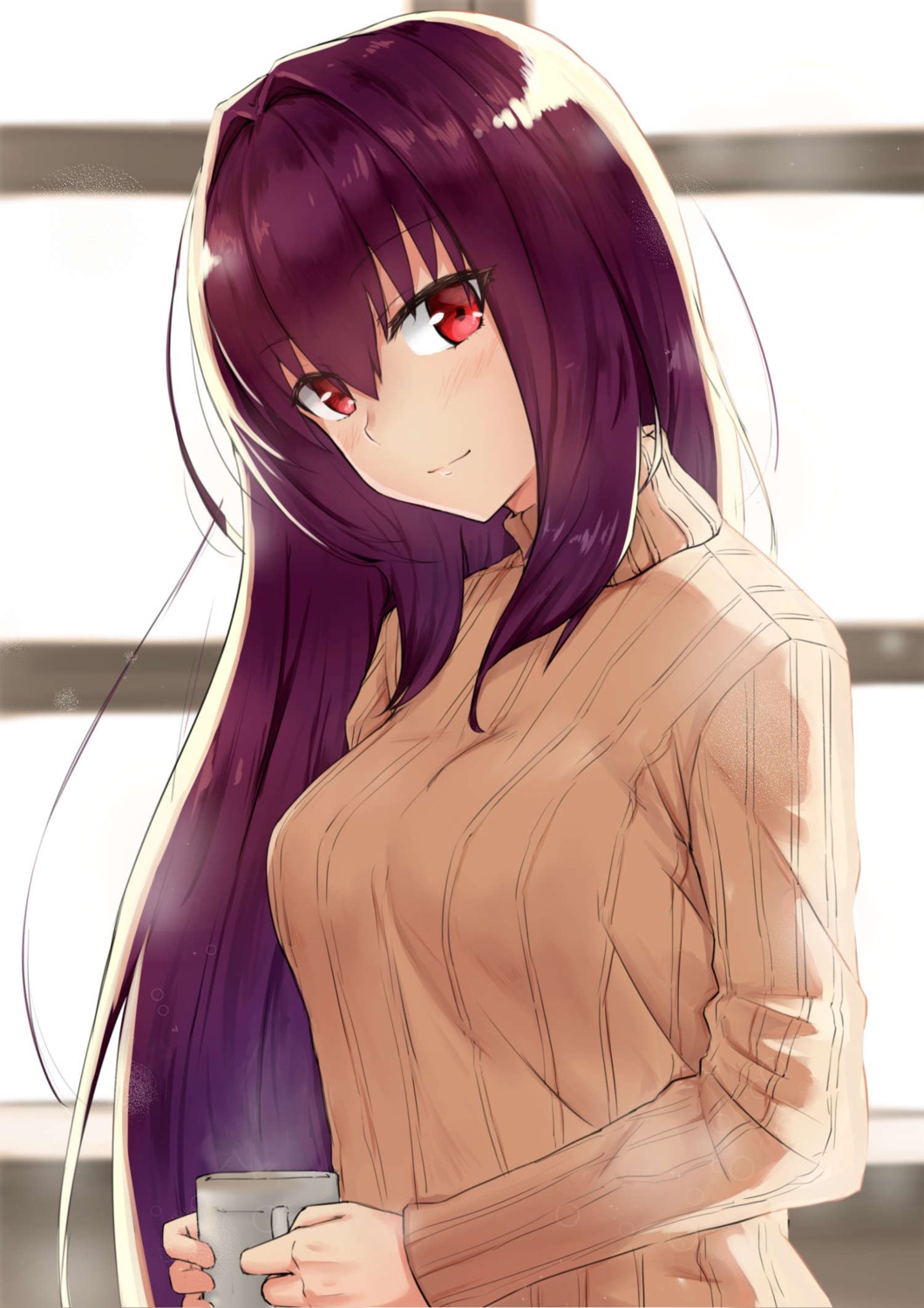 fate/grand_order m_kong scathach_(fate/grand_order) sweater