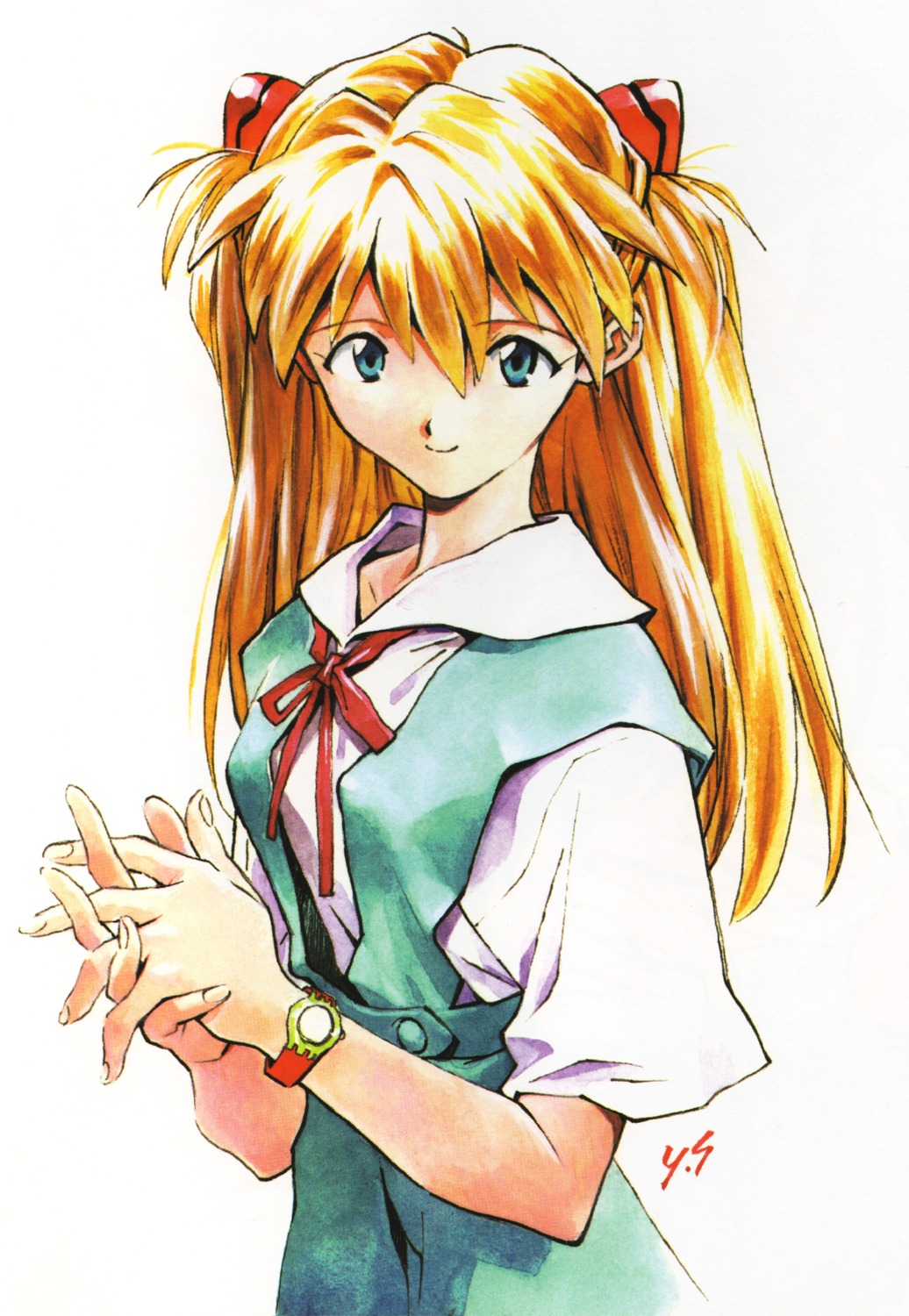 neon_genesis_evangelion sadamoto_yoshiyuki seifuku souryuu_asuka_langley