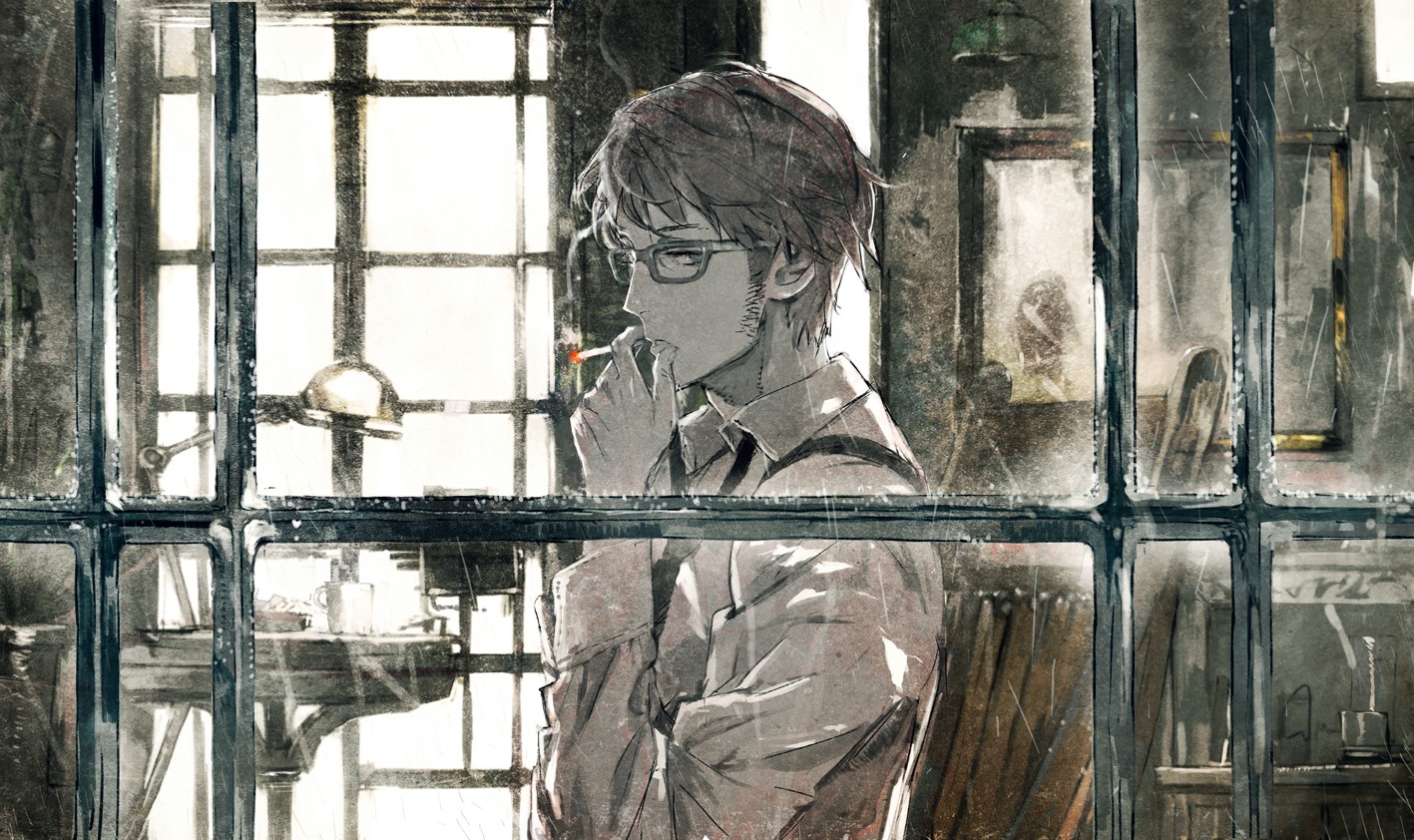 male megane smoking toi8 vocaloid