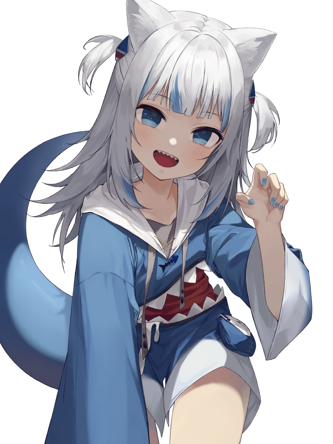 animal_ears gawr_gura hololive hololive_english nekomimi soya_(torga) tail