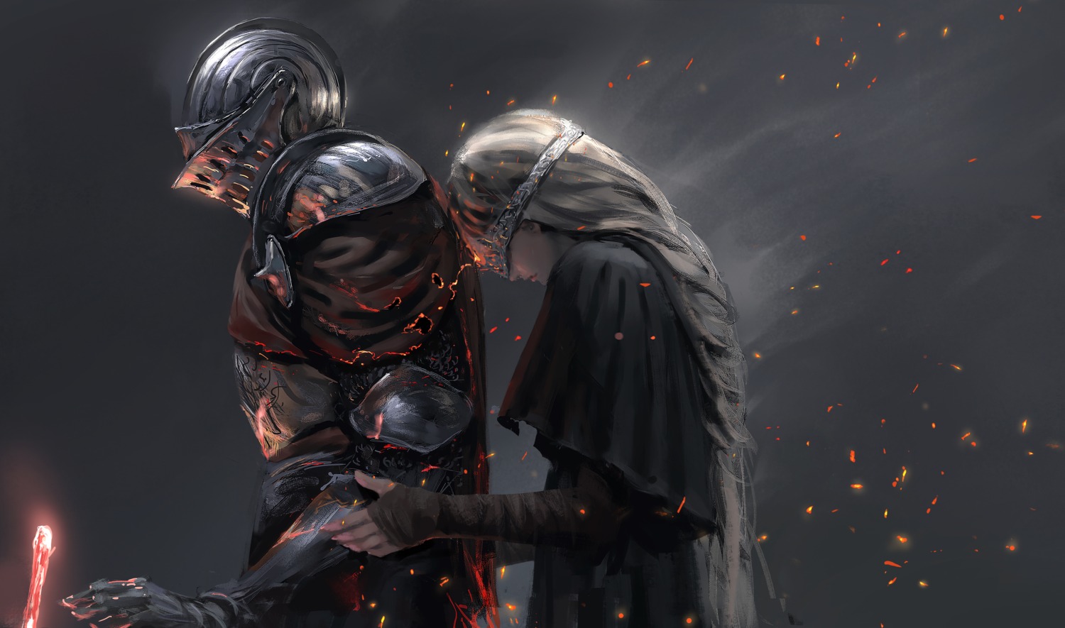 armor bandages dark_souls fire_keeper wlop