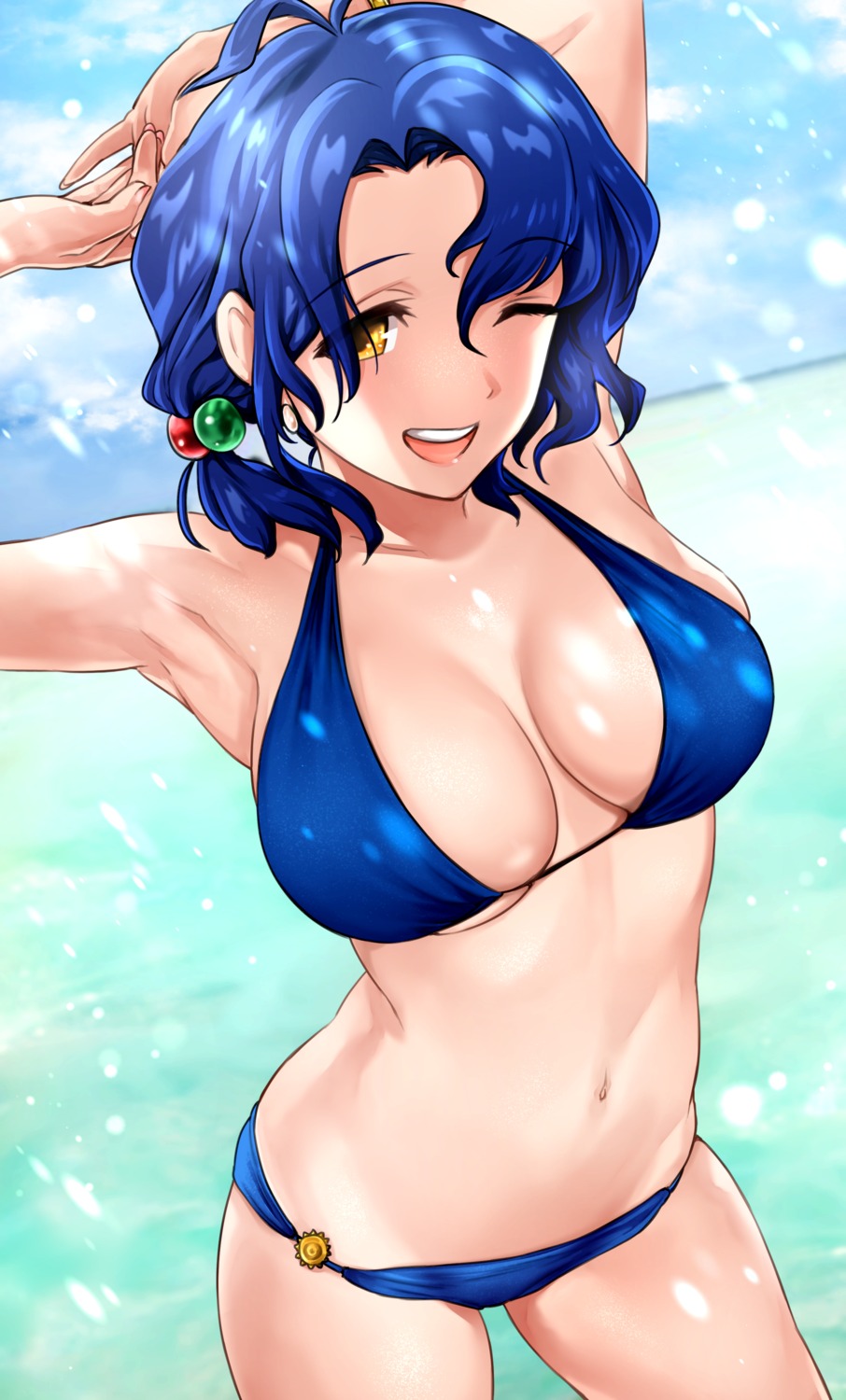 bikini hanamasa_ono swimsuits the_idolm@ster the_idolm@ster_million_live! toyokawa_fuuka