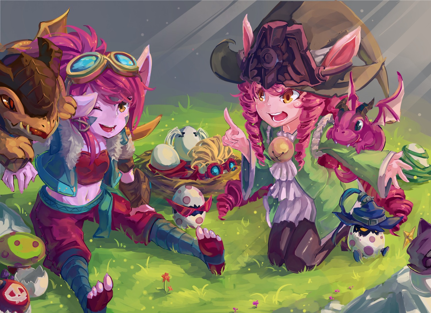 animal_ears heimerdinger kurokitsune league_of_legends lulu_(league_of_legends) pointy_ears poppy rumble_(league_of_legends) tristana_(league_of_legends) veigar veigar_(league_of_legends) ziggs