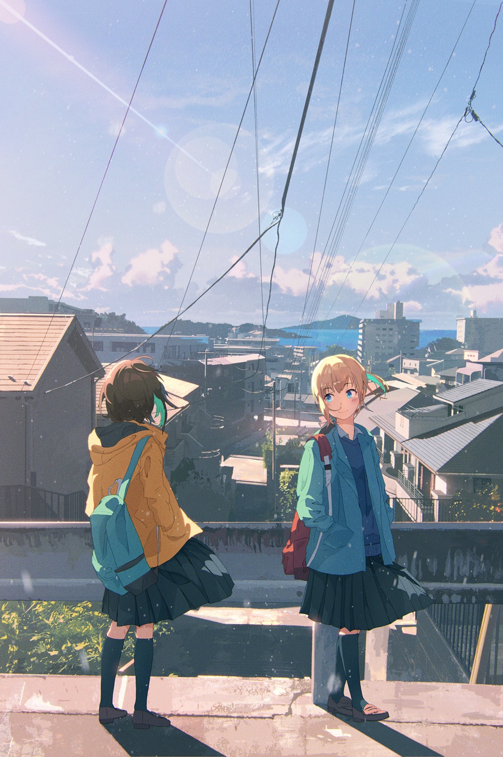 landscape seifuku skirt_lift sweater yuki_no_city