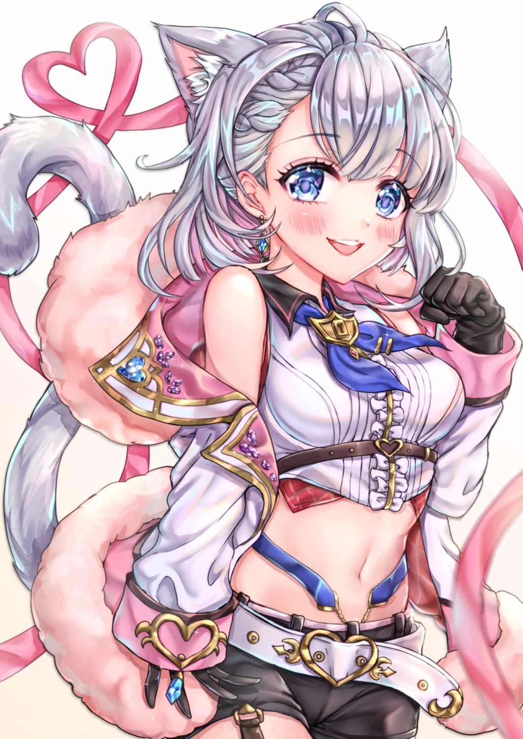 animal_ears nekomimi tail tamaso