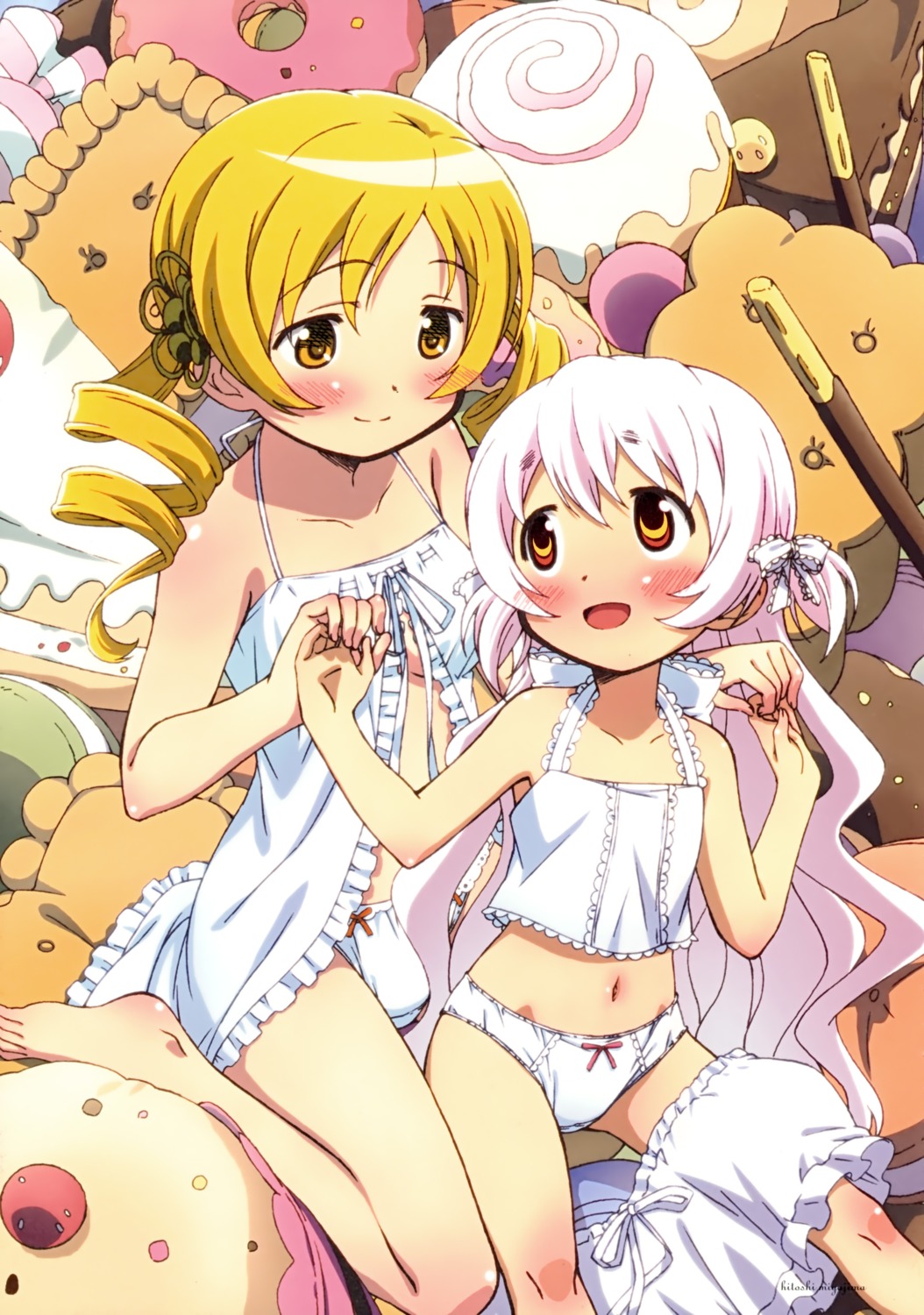 cleavage lingerie loli mahou_shoujo_madoka_magica momoe_nagisa pantsu tagme tomoe_mami