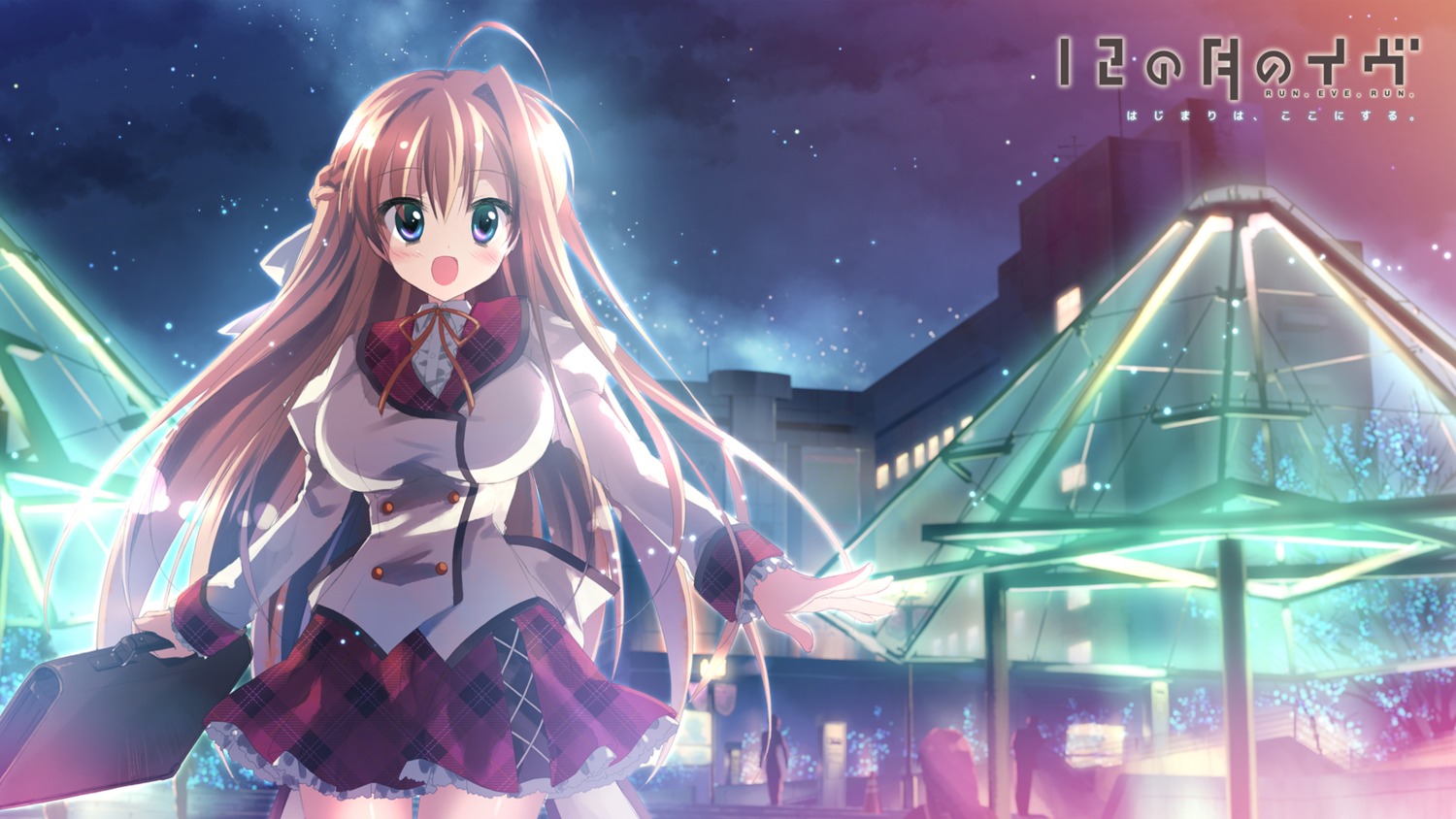 12_no_tsuki_no_eve minori seifuku unahara_yuki wallpaper yuzuna_hiyo