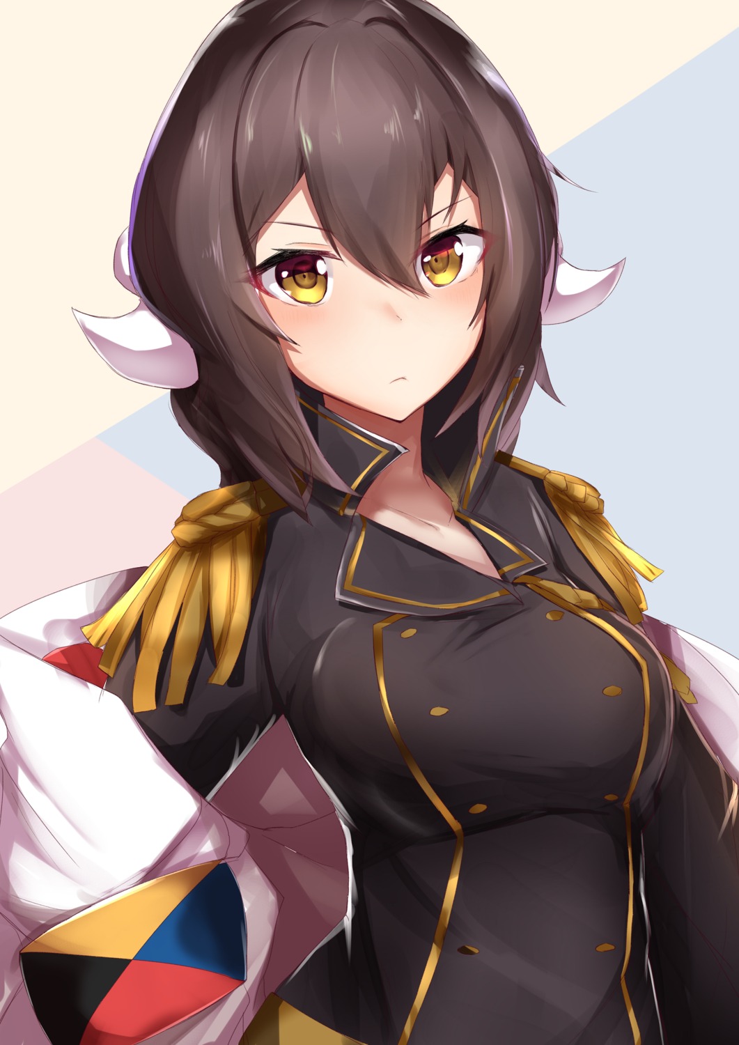 azur_lane horns mikasa_(azur_lane) nanakaku uniform